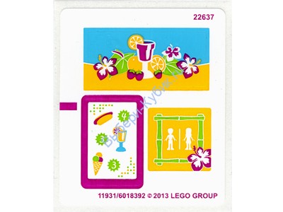 Наклейки К Набору Лего 41008 "Городской бассейн"