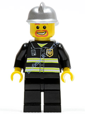 Минифигурка Лего Сити - Пожарный cty0045