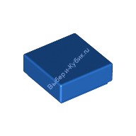 Деталь Лего Плитка 1 х 1 С Желобком Цвет Синий