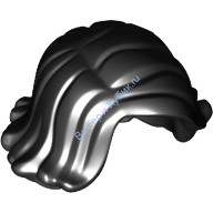 Деталь Лего Парик Женский Цвет Черный