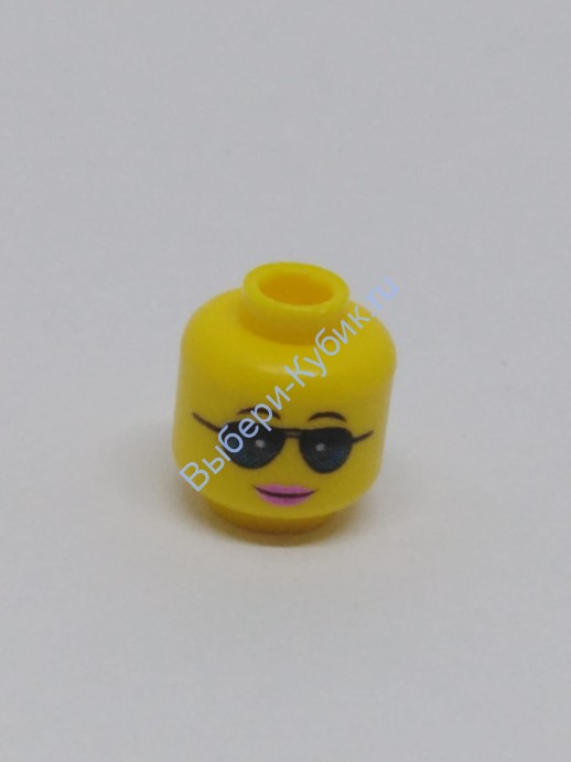 Деталь Аналог Совместимый С Лего Голова Минифигурки Женская Цвет Желтый