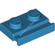 Деталь Лего Пластина 1 х 2 С Дверной Рельсой Цвет Темно-Лазурный