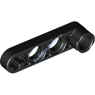 Деталь Лего Техник Бим 1 х 4 Тонкий Со Втулкой Цвет Черный