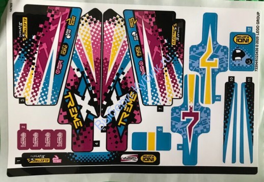 Наклейки К Набору Лего 42124 — (72204/6323436)