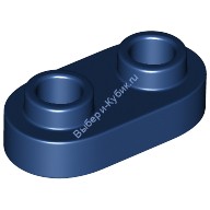Деталь Лего Пластина 1 х 2 Закругленная С 2 Штырьками Цвет Темно-Синий
