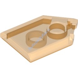 Деталь Лего Плитка Модифицированная 2 х 3 Пятиугольная Цвет Прозрачно-Оранжевый