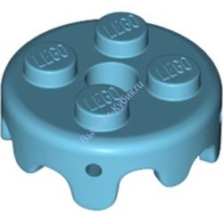 Деталь Лего Глазурь для торта 2 x 2 Цвет Умерено-Лазурный