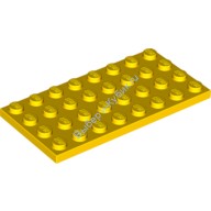 Деталь Лего Пластина 4 х 8 Цвет Желтый