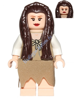 Минифигурка Лего Звёздные Войны- Princess Leia (Endor, Loose Hair