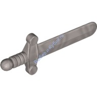Деталь Лего Короткий Меч С Резной Рукояткой Цвет Перламутрово-Светло-Серый