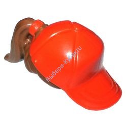 Деталь Лего Комбо Волосы Хвост С Бейсболкой Цвет Коричневый