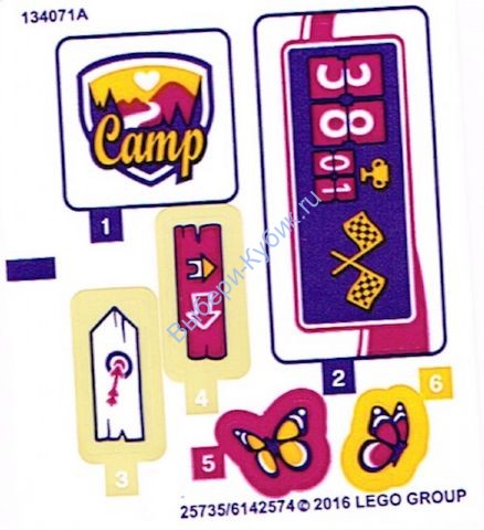 Наклейки К Набору Лего Френдс 41121 - (25735/6142574)