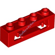 Деталь Лего Кубик Модифицированный 1 х 4 С Внутренней Защелкой Метатель Дисков Цвет Красный