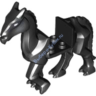 Деталь Лего Скелет Лошади / Тестрал Цвет Черный