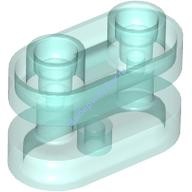 Деталь Лего Кубик Круглый 1 х 2 С Открытым Центром Цвет Прозрачно-Голубой