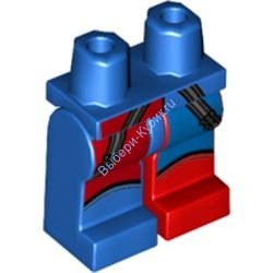 Деталь Лего Ноги С Рисунком Цвет Синий