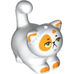 Деталь Лего Кошка Чурро Цвет Белый