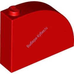 Деталь Лего Скос Закругленный 4 x 1 x 2 2/3 Цвет Красный
