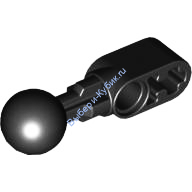 Деталь Лего Техник Бим 1 х 2 С Шаровым Шарниром Цвет Черный