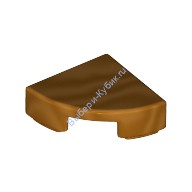 Деталь Лего Плитка Круглая 1 х 1 Четверть Цвет Металлический Золотой