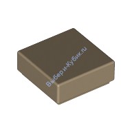 Деталь Лего Плитка 1 х 1 С Желобком Цвет Темно-Песочный