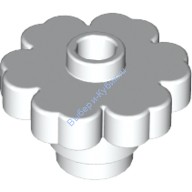 Цветок 2 Х 2 Округлый - Открытый Штырек Цвет Белый