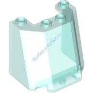 Деталь Лего Лобовое Стекло 3 х 4 х 3 Цвет Прозрачно-Голубой