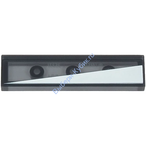 Деталь Лего Плитка 1 х 4 С Рисунком Левая Сторона Цвет Прозрачно-Черный