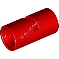 Деталь Лего Техник Пин Коннектор Круглый 2L Гладкий С Разрезом Цвет Красный