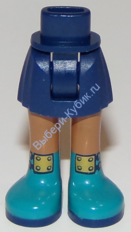 Деталь Лего Мини Долл Ноги С Рисунком Цвет Темно-Синий