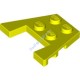 Деталь Лего Пластина Клин 3 х 4 С Зазубринами Цвет Неоново-Желтый