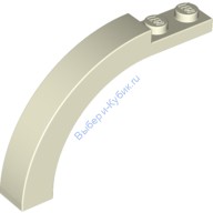 Деталь Лего Арка 1 x 6 x 3 1/3 Закругленный Верх Цвет Светящийся в Темноте Белый