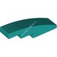 Деталь Лего Скос Закругленный 4 х 1 Без Штырьков Цвет Темно-Бирюзовый