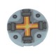 Деталь Лего Плитка Круглая 2 х 2 с Крестом Цвет Светло-Серый