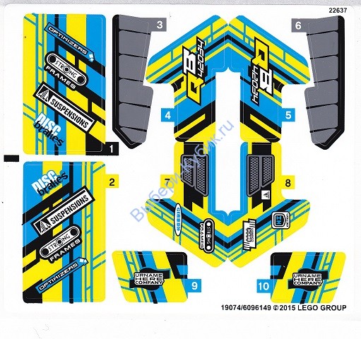 Наклейки К Набору Лего 42034 - (19074/6096149)