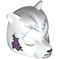 Деталь Лего Шлем Маска Медведя Цвет Белый