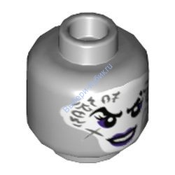 Деталь Лего Голова Минифигурки Женская Цвет Светло-Серый