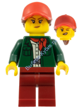 Минифигурка Лего Сити - Сафари Турист Женщина