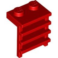 Деталь Лего Пластина Модифицированная 1 х 2 С Лестницей Цвет Красный