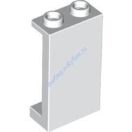 Деталь Лего Панель 1 х 2 х 3 С Боковыми Усилителями - Полые Штырьки Цвет Белый