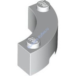 Деталь Лего Кубик Круглый Угол 3 х 3  Макарони Широкая Цвет Белый