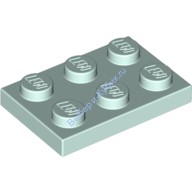 Деталь Лего Пластина 2 х 3 Цвет Светлая Аква