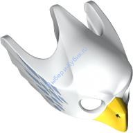 Деталь Лего Маска Птицы/Орла С Рисунком Цвет Белый