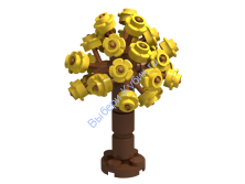 Набор Деталей Лего от Выбери Кубик ДЕРЕВО Желтый