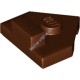 Деталь Лего Пластина Клин 2 x 2 пятиугольная с центральным штырьком и 1 x 1/2 выступом сверху Цвет Коричневый