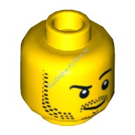 Деталь Лего Голова Минифигурки Цвет Желтый