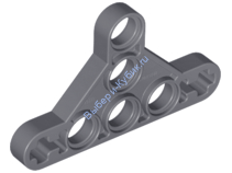 Деталь Лего Техник Бим Треугольный Тонкий Тип 2 Цвет Темно-Серый (устаревш) 