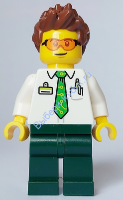 Минифигурка Лего Сити Мужчина Водитель Скутера