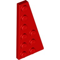 Деталь Лего Пластина Клин 6 х 3 Правая Цвет Красный