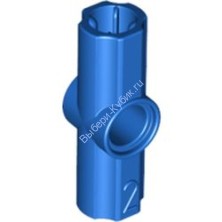 Деталь Лего Техник Коннектор Угловой #2 - 180 Градусов Цвет Синий